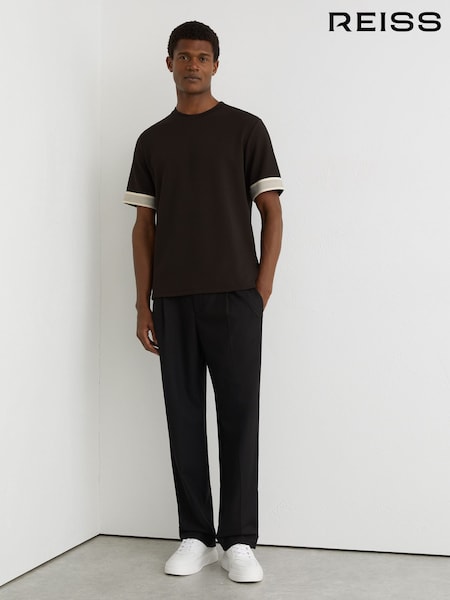 Reiss Chocolate Brown Aries T-Shirts (W05976) | €101