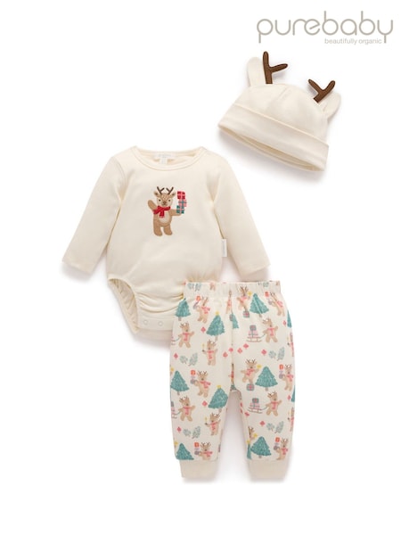 Purebaby Red Christmas Gift Set 3 Piece (W06144) | €37
