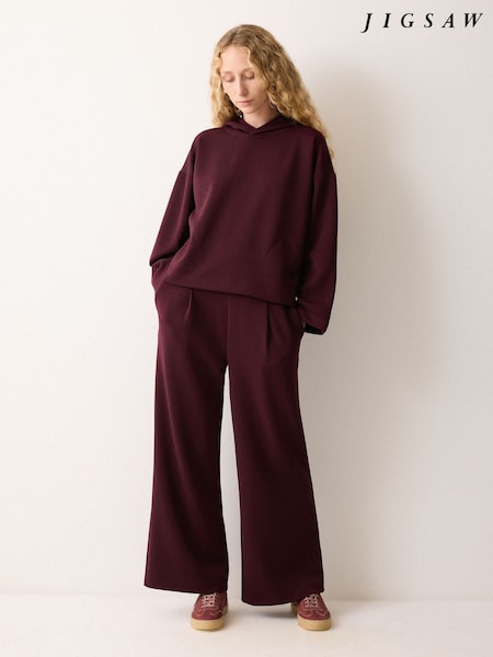 Jigsaw Red Luxe Sweat Hoodie (W06275) | €154