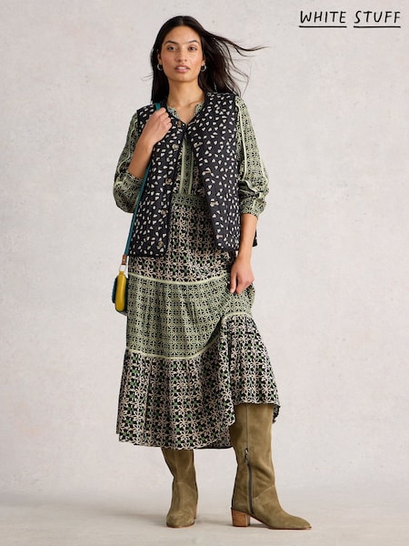 White Stuff Black Mabel Mixed Print Skirt (W06663) | €83
