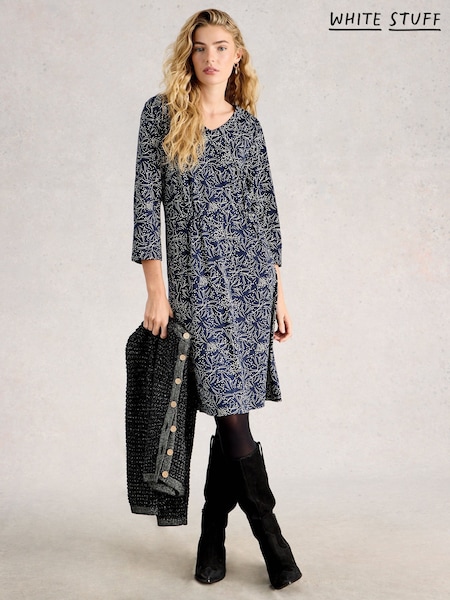 White Stuff Blue Tallie Jersey Dress (W06668) | €69