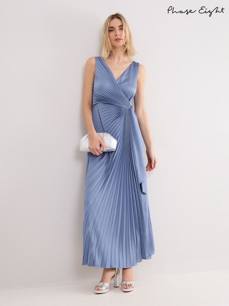 Phase Eight Blue Emlyn Wrap Dress (W06711) | AED1,101