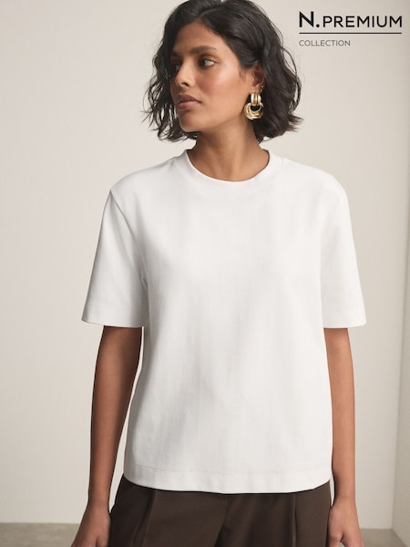 Bianco - N. Premium Luxe Supima Crew Neck T-shirt