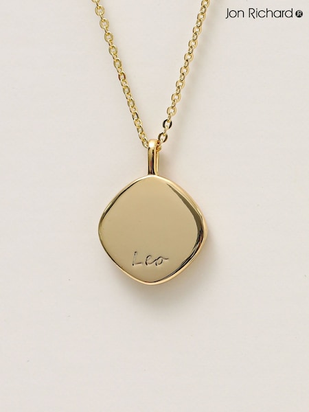 Jon Richard Gold Plated Molten Horoscope Pendant - Leo (W06998) | €37