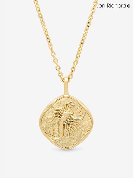 Jon Richard Gold Plated Molten Horoscope Pendant - Scorpio (W07007) | €37