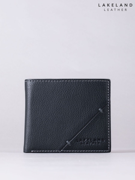 Lakeland Leather Black Allerdale Bi-Fold Wallet (W07295) | €44