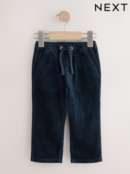 Navy Blue - Jumbo Corduroy Trousers (3mths-7yrs)