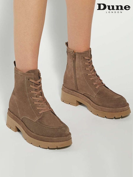Dune London Brown Pennington Ankle Boots (W07623) | €203