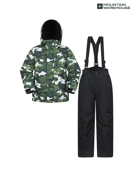 Mountain Warehouse Green Printed Ski Jacket & Joggers Set (W07882) | R$ 690