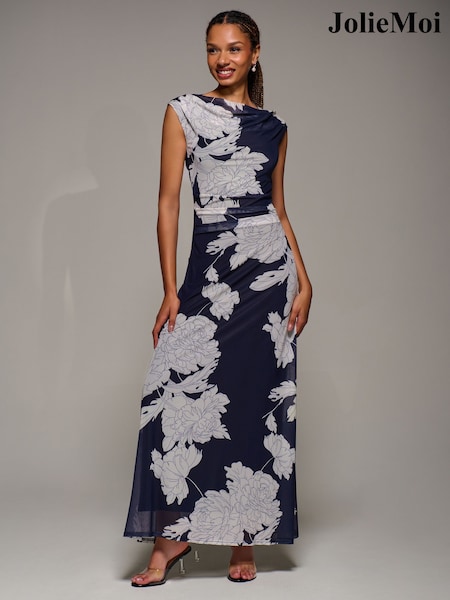 Azul - Jolie Moi Multiway Neckline Mesh Maxi Dress (W07954) | 106 €