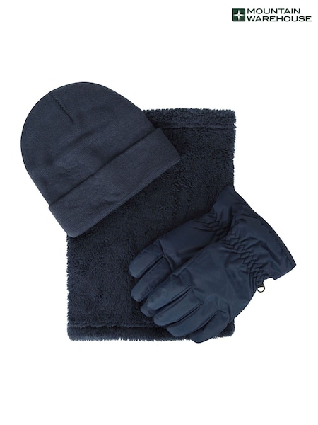 Mountain Warehouse Dark Blue Winter Accessories Set (W08220) | AED186