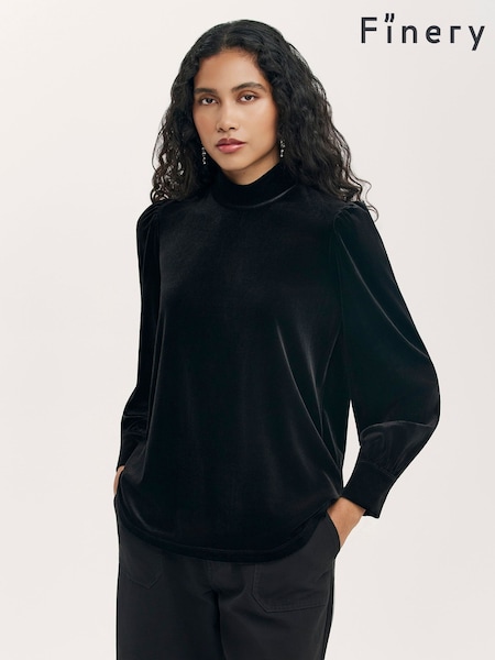 Finery Black Clementine Blouse (W08741) | 255 QAR