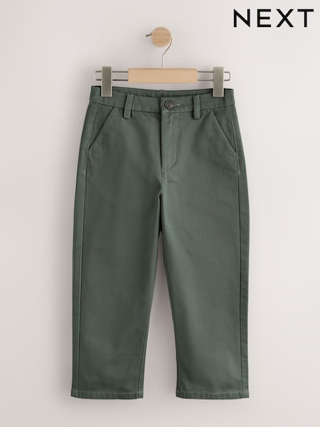 Green - Wide Chino Trousers (3-16yrs)