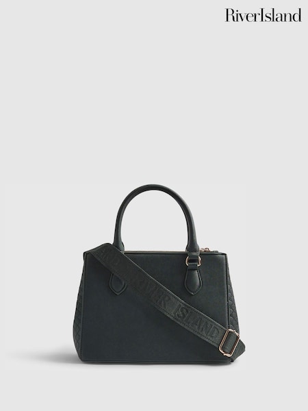 River Island Green Webbing Strap Tote (W10550) | €65