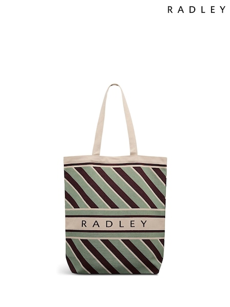 Radley Green Diagonal Stripe Extra Large Tote Bag (W10926) | €58