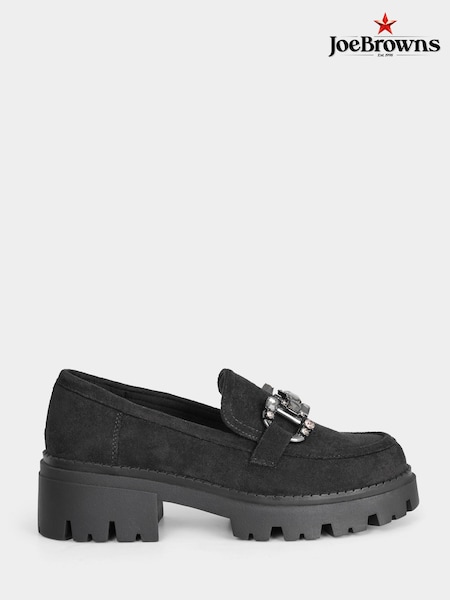 Negro - Joe Browns Chunky Microfibre Loafers (W11040) | 85 €