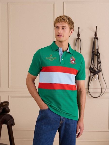 Green - Regular Joules Official Scone Cotton Pique Polo Shirt