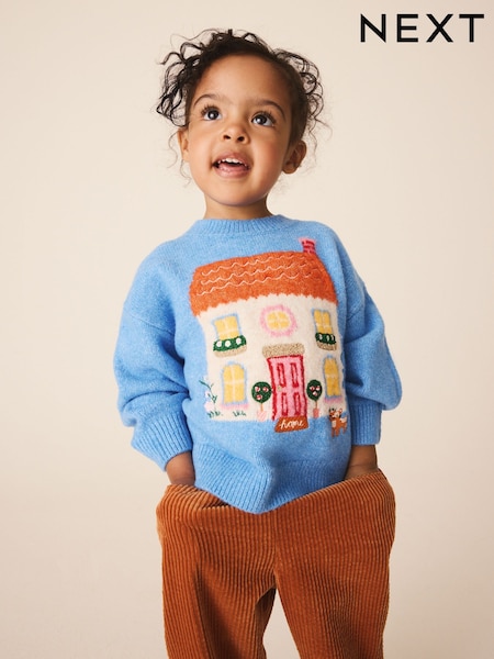 Blue - Boxy Jumper (3mths-7yrs)