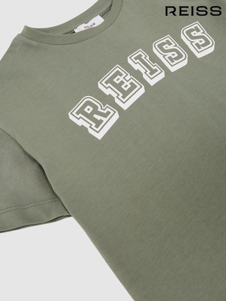 Reiss Sage/Off White Leonard T-Shirt (W11342) | $45