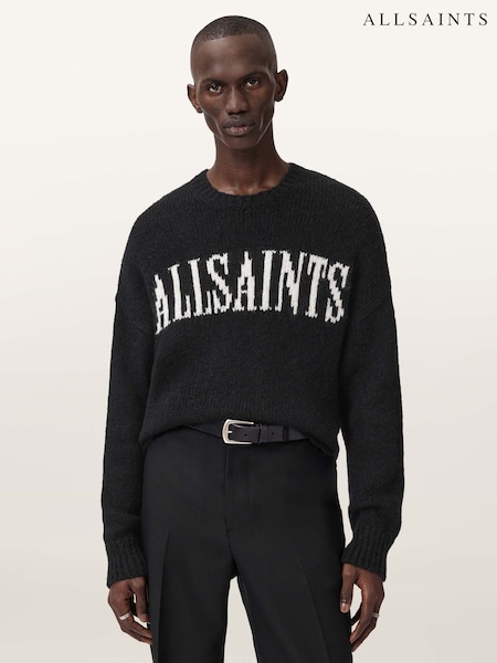 AllSaints Black Stokes Crew Jumper (W11642) | €184.50