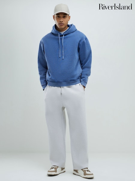 River Island Blue Oversized Japanese Snake Hoodie (W11659) | €68