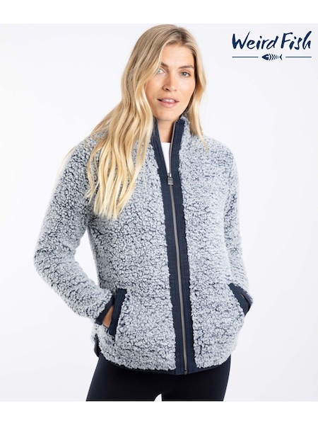 Weird Fish Blue Clove Cosy Full Zip Fleece (W12066) | €83