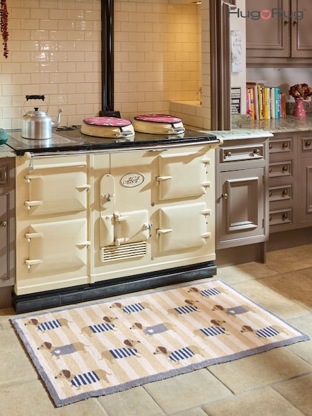 Hug Rug Beige Sausage Dog Chic Runner (W12258) | AED466