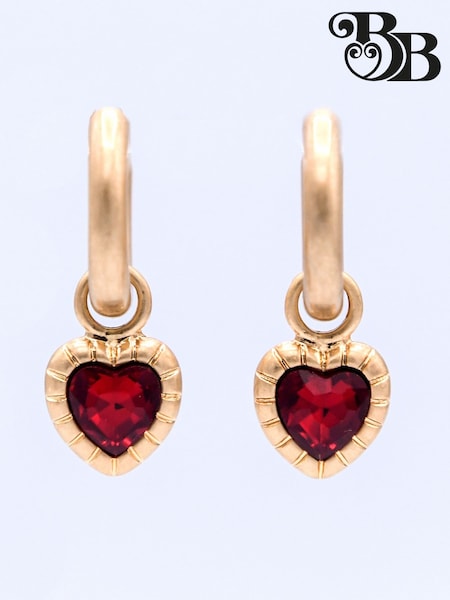 Bibi Bijoux Gold Tone Heart Hoops Set of 3 (W12676) | €40