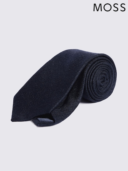 Теңіз көк - Regular Moss Silk Wool Tie