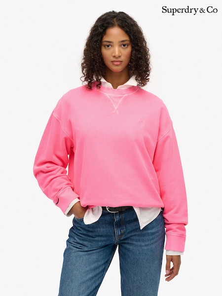 Superdry Pink Studios Crew Sweat top (W12859) | €65