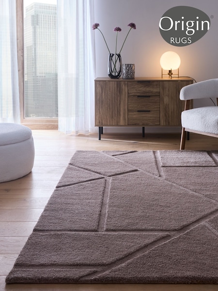 Origin Rugs Grey or Mauve Stack Rug (W13033) | AED815 - AED2,271