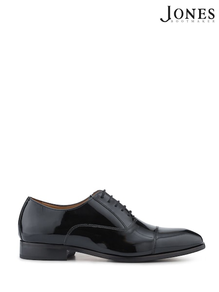 Jones Bootmaker Black Marvin Leather Oxford Shoes (W13111) | €156