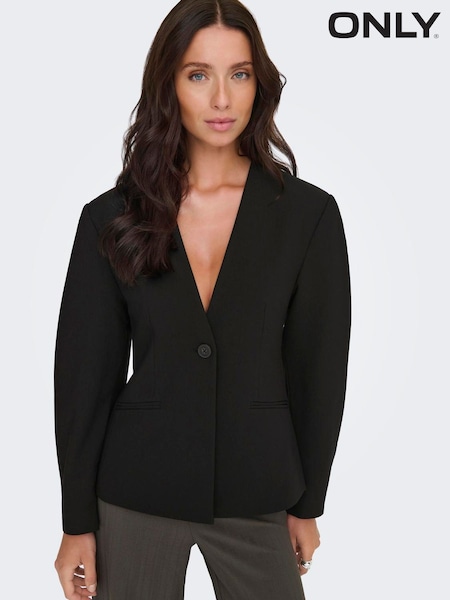 ONLY Black Balloon Sleeve Blazer (W13143) | €58