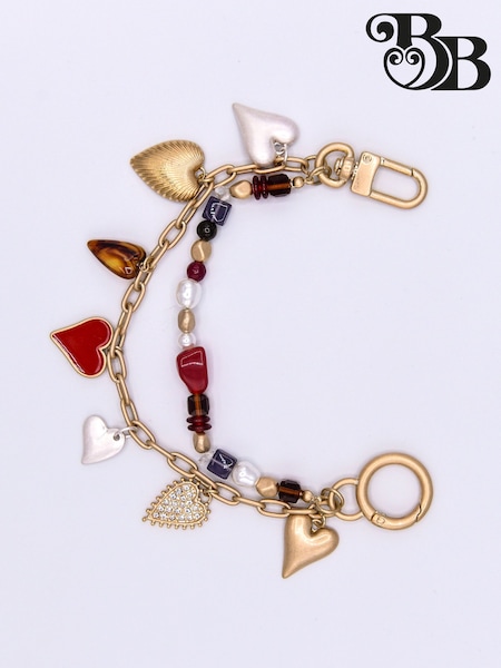 Bibi Bijoux Mixed Heart Charm Gold Bag (W13284) | 33 €