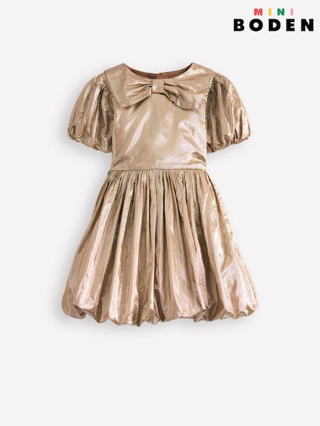 Boden Gold Bubble Hem Party Dress (W13565) | €92 - €101