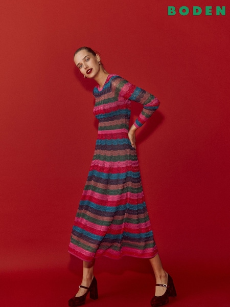 Boden Metallic Wave Dress (W13568) | €228