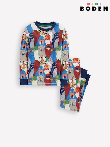 Boden Cream Snug Long John Pyjamas (W13577) | €29 - €35