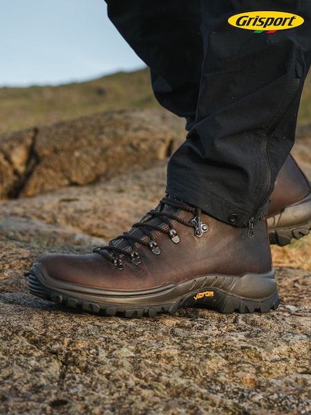 Grisport Avenger Waterproof Walking Brown Boots (W13619) | 968 LEI