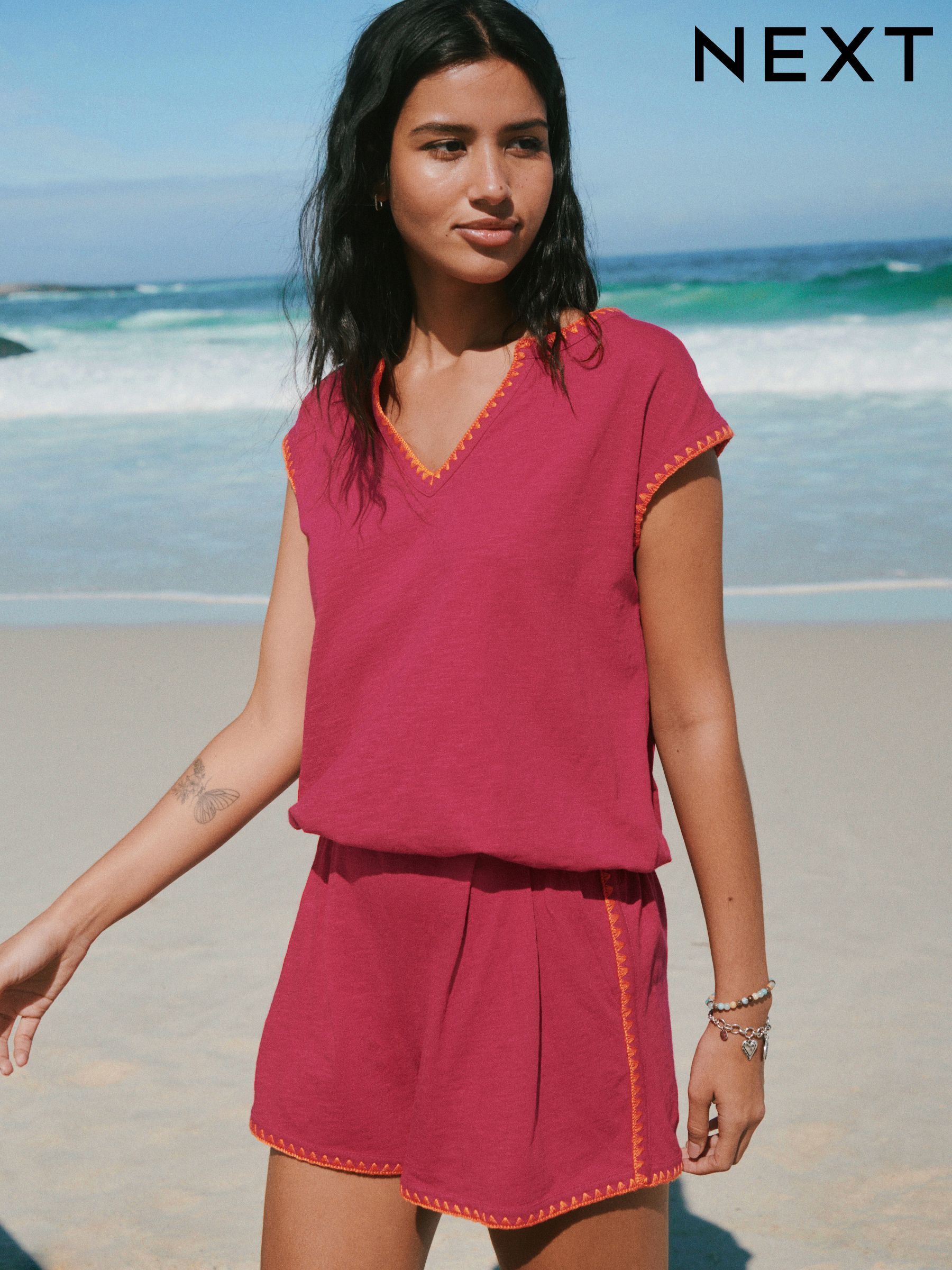Buy Women's Tops Bubble Hem Online | Next USA