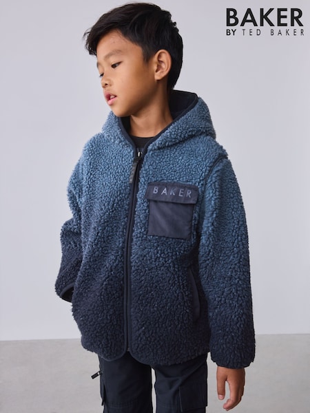 Mavi Ombre - Baker By Ted Baker Zip Through Ombre Fleece