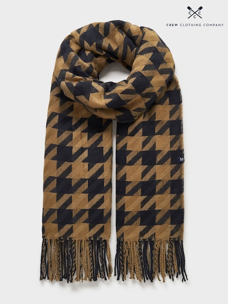 Crew Clothing Houndstooth Lambswool Scarf (W14649) | 64 €