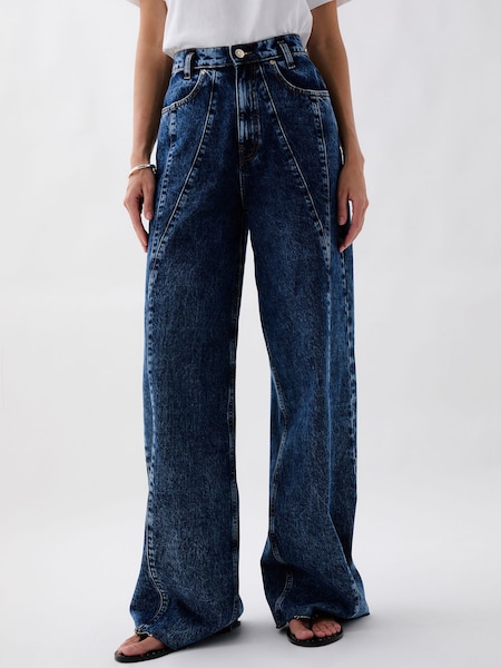 Scalpers Blue Culotte Stitched Jeans (W14684) | €119.50