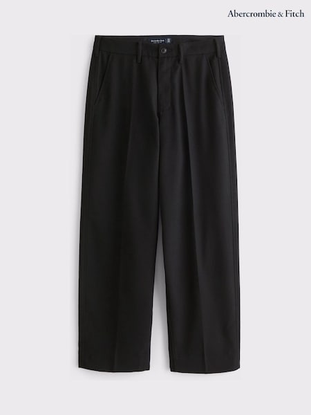 Abercrombie & Fitch Black Baggy Open Hem Trouser (W14788) | €82