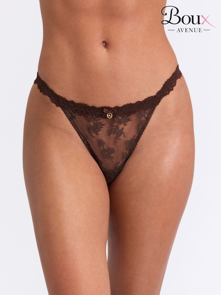 Boux Avenue Brown Brief Callie Lace Knickers (W14795) | €23