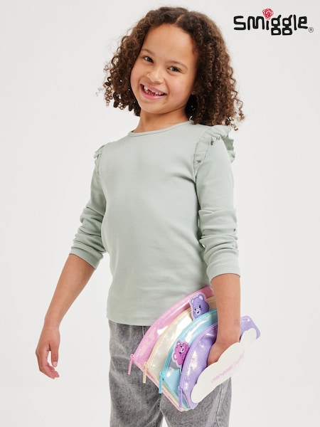 Smiggle Care Bears Multi Pocket Pencil Case (W14862) | ‏81 ر.ق.