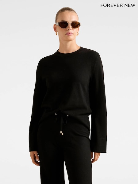 Forever New Black Hazel Knitted Lounge Sweater (W14927) | €69