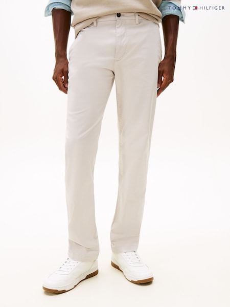 Tommy Hilfiger Grey Denton Textured Print Straight Leg Trousers (W15029) | €159