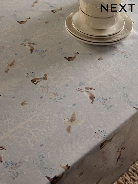 Winter Wonderland Animals Wipe Clean Table Cloth