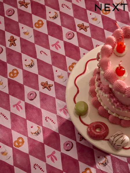 Christmas Food Wipe Clean Table Cloth