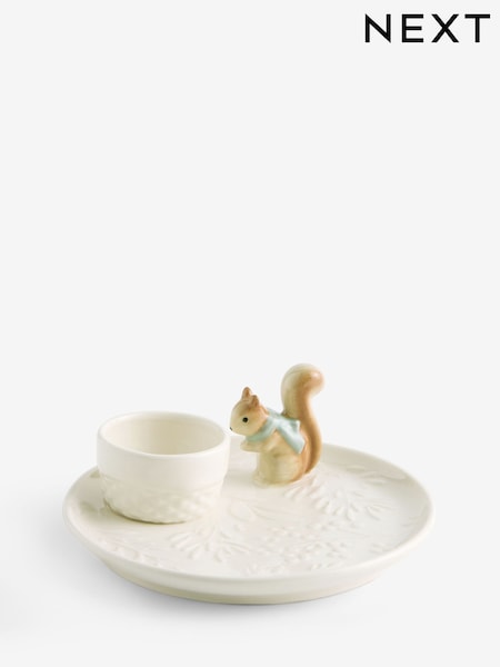 Wonderful Woodland Winter Squirrel And Acorn Egg Cup